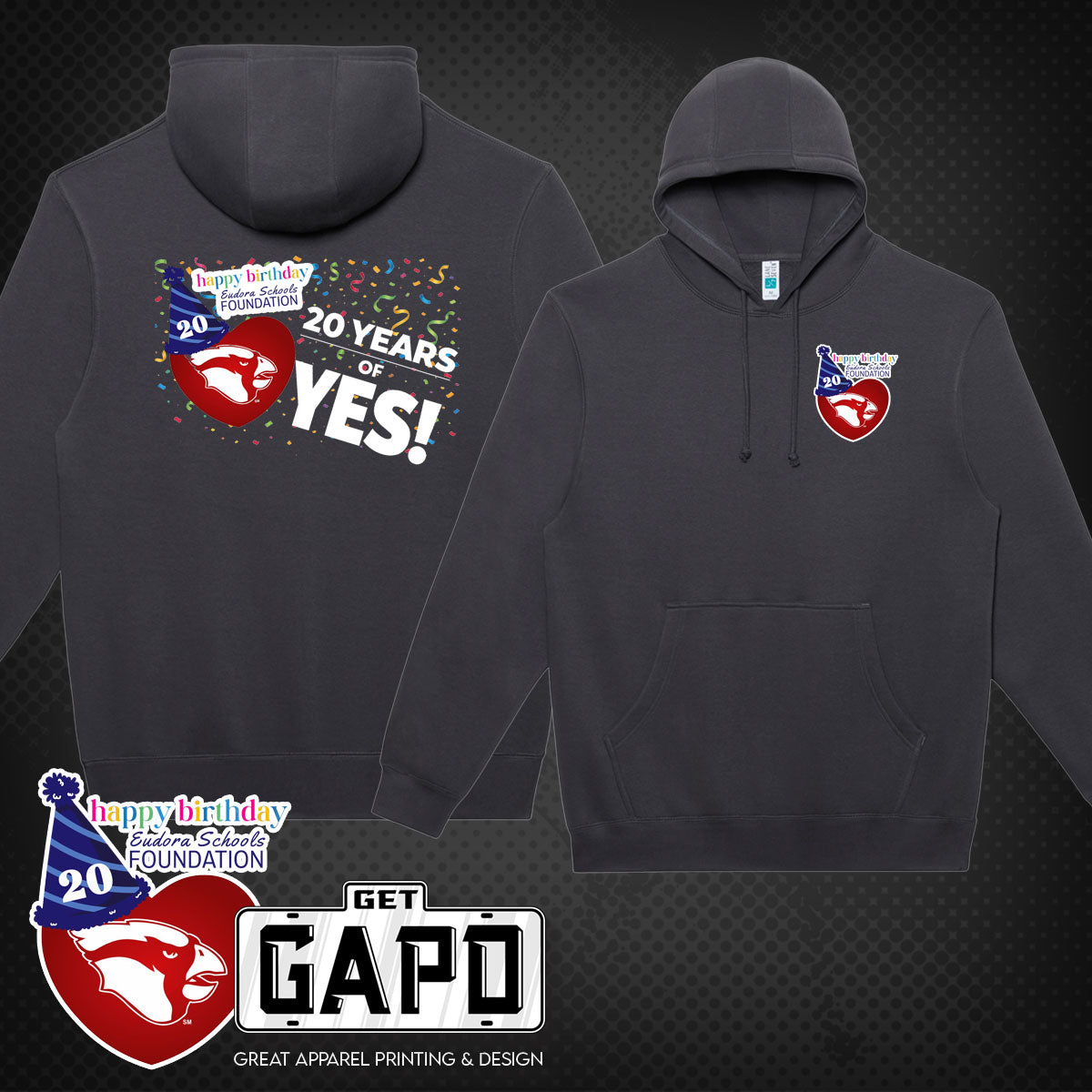 ESF 20 YEARS OF YES HOODIE