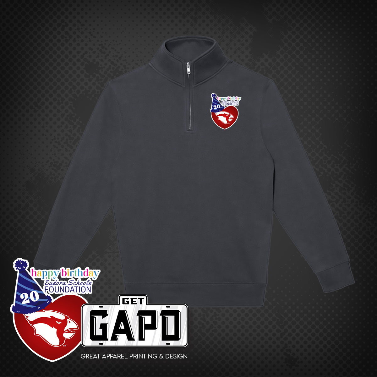 ESF 20 YEAR CELEBRATION 1/4 ZIP