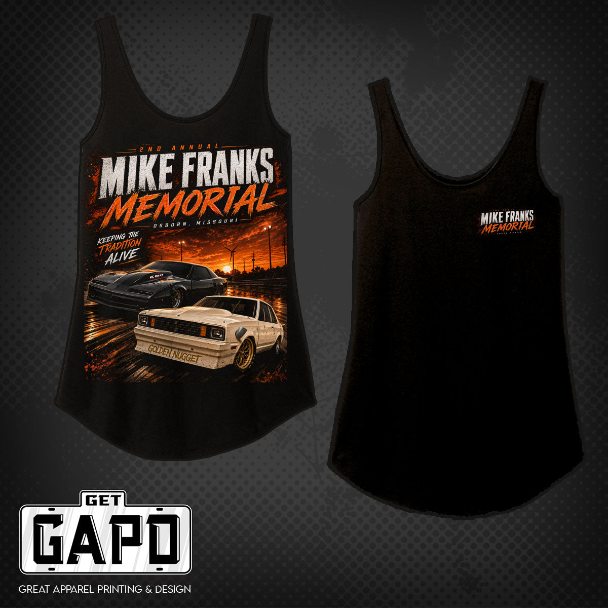 2ND ANNUAL MIKE FRANKS MEMORIAL WOMEN'S TANK TOP