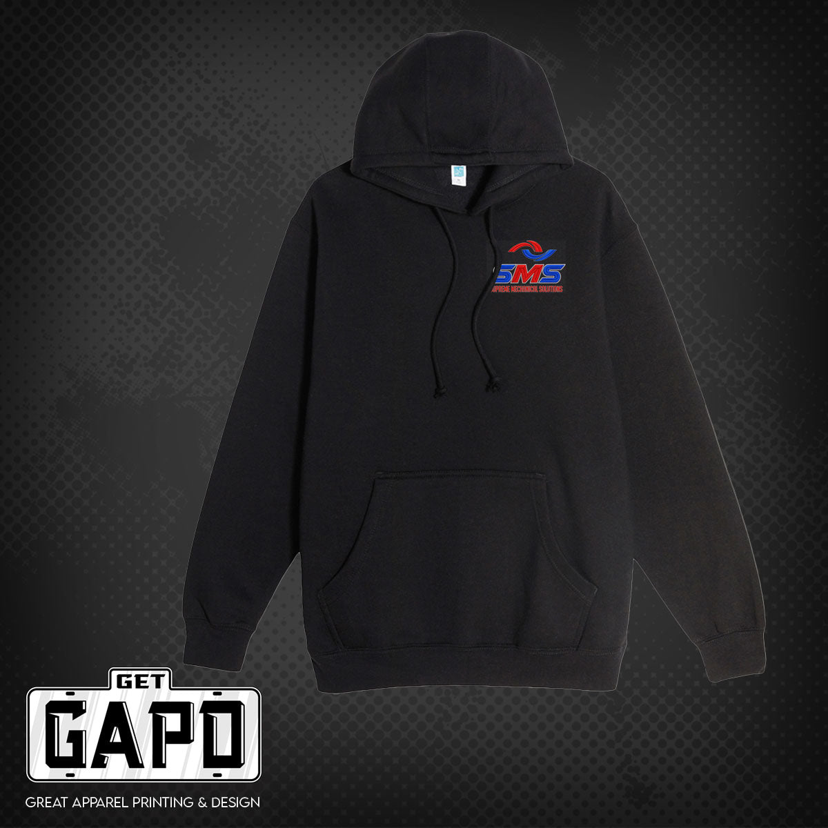 SMS EMBROIDERED LOGO HOODIE