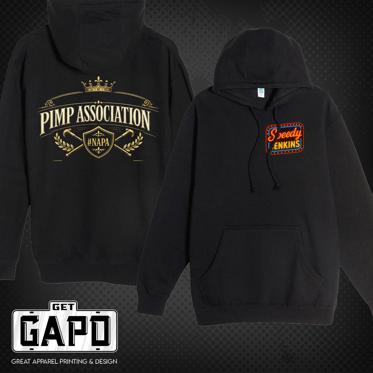SPEEDY JENKINS PIMP ASSOCIATION HOODIE