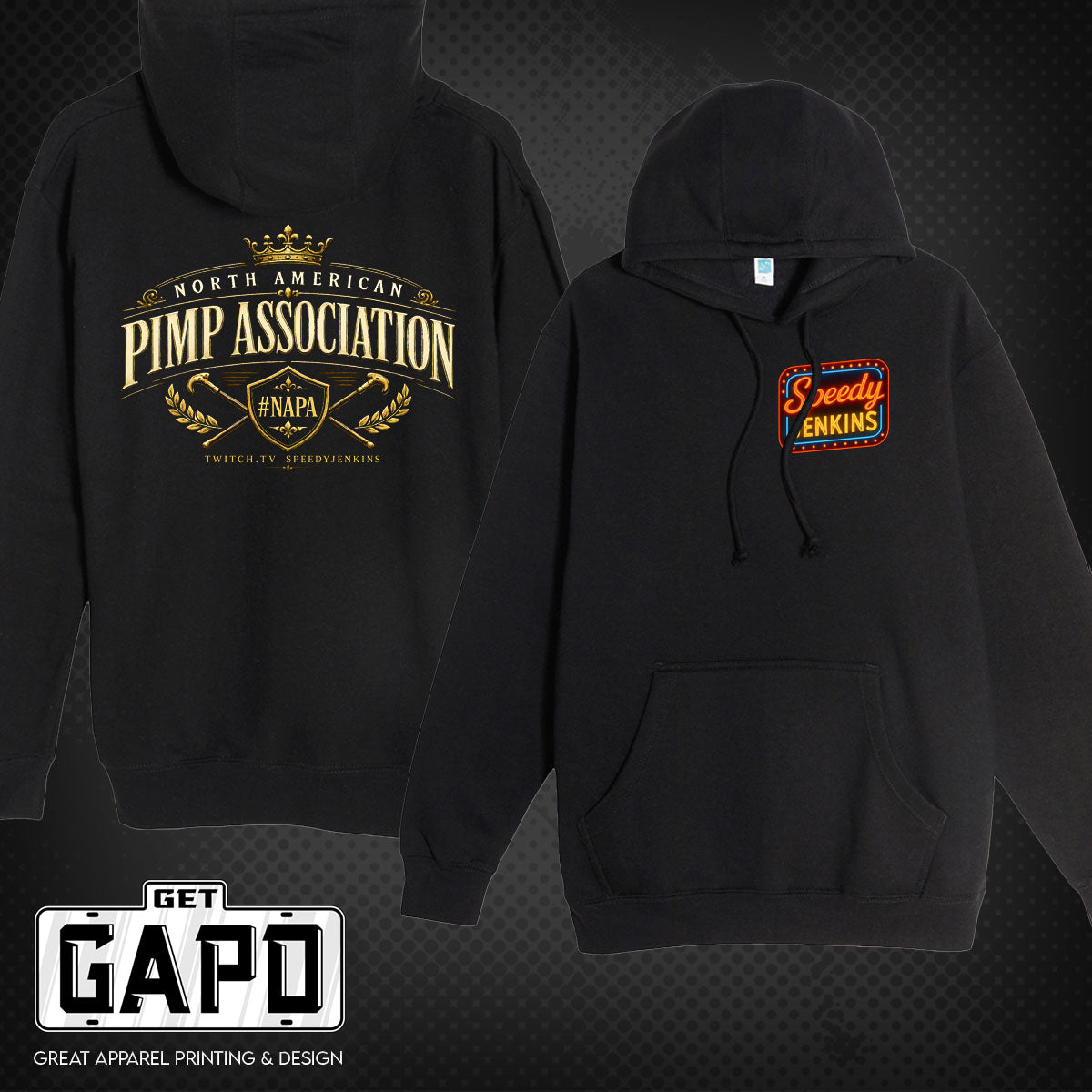 SPEEDY JENKINS PIMP ASSOCIATION HOODIE