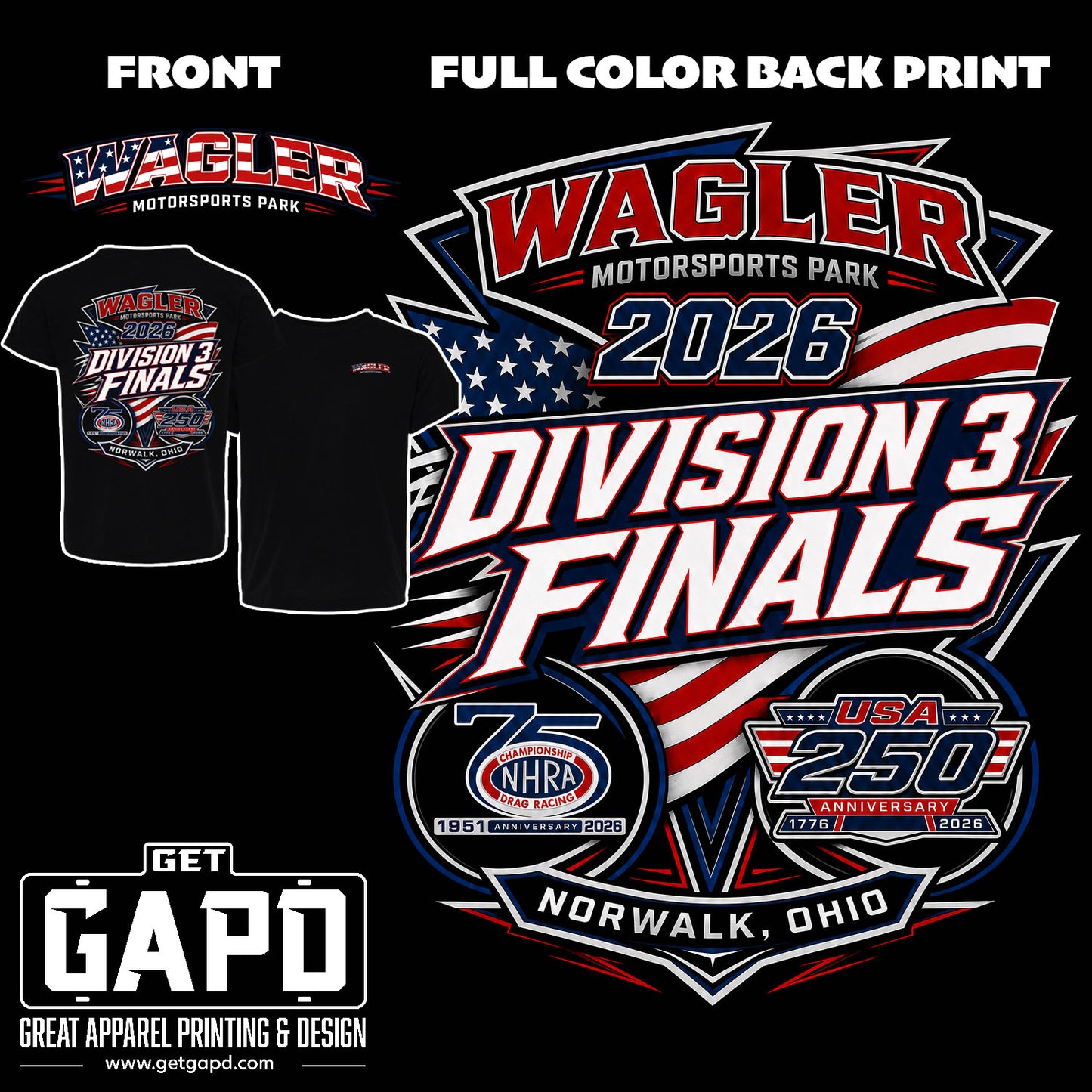 Wagler Motorsports Park 26' Division 3 Finals T-Shirt