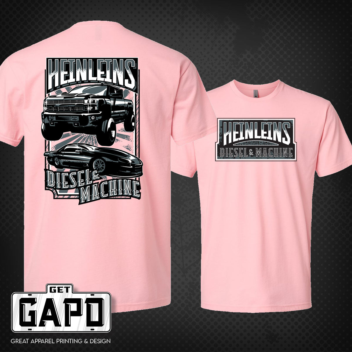 Heinleins youth shirt in Heather Light Pink