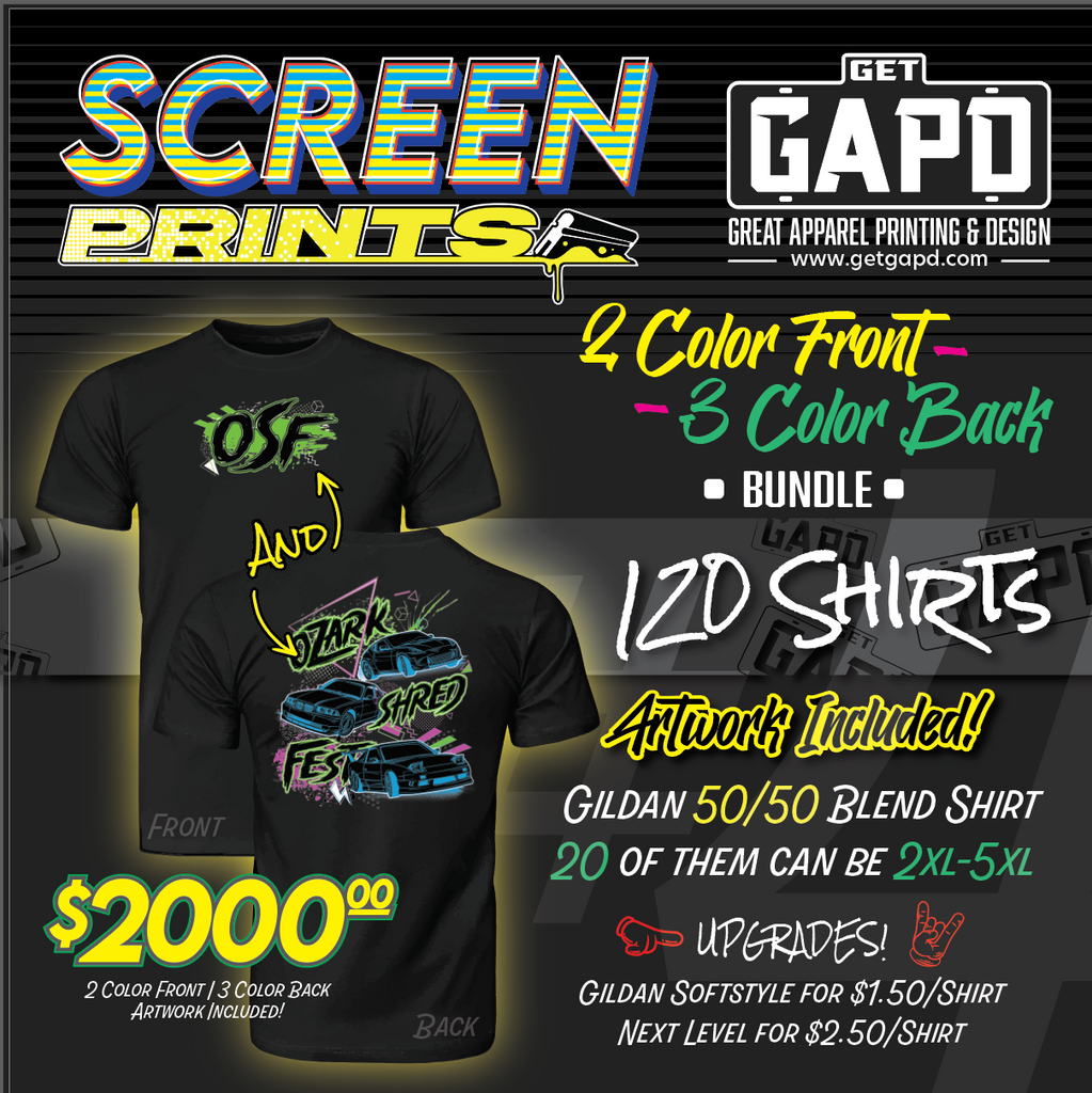 Cheap screen printed shirts on sale