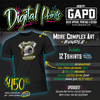 Digital Print 1 Side Shirt Bundle with More Complex Art