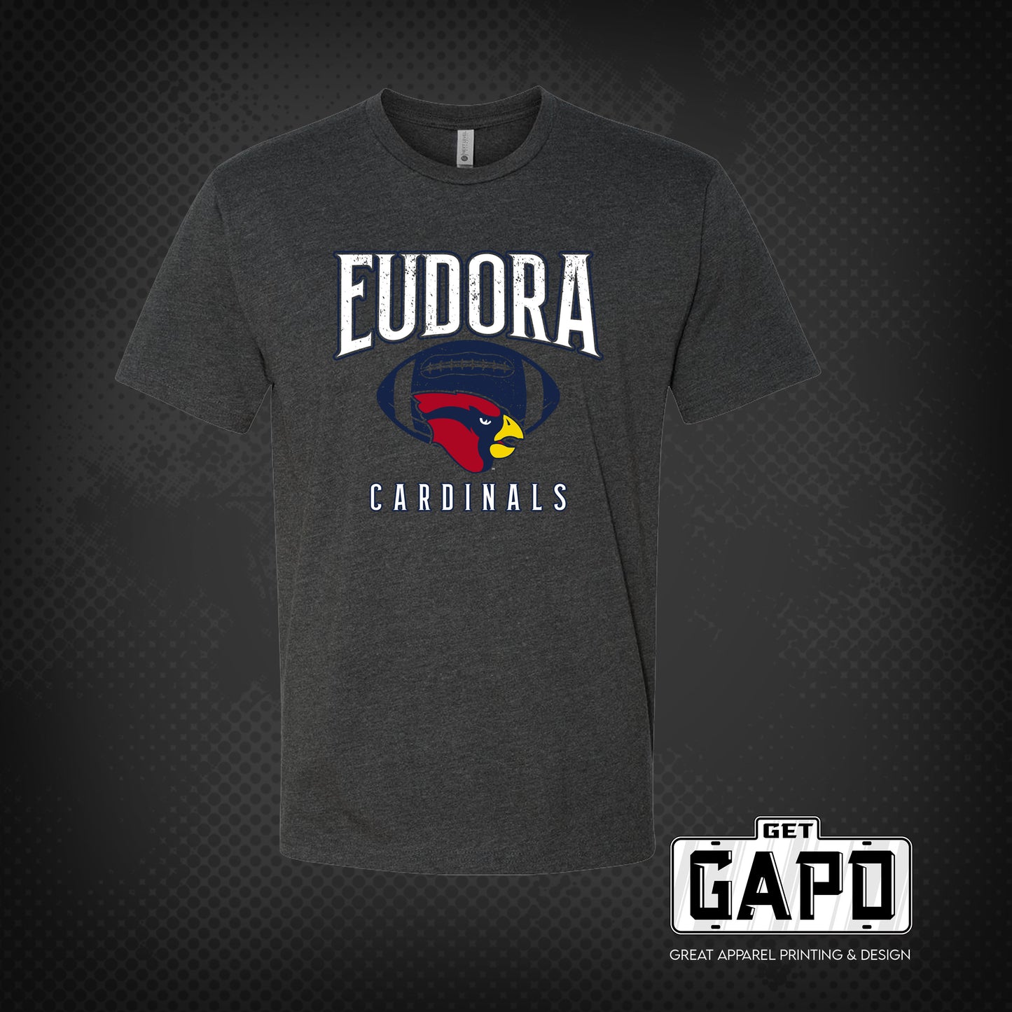 Eudora Cardinals Football T-Shirt