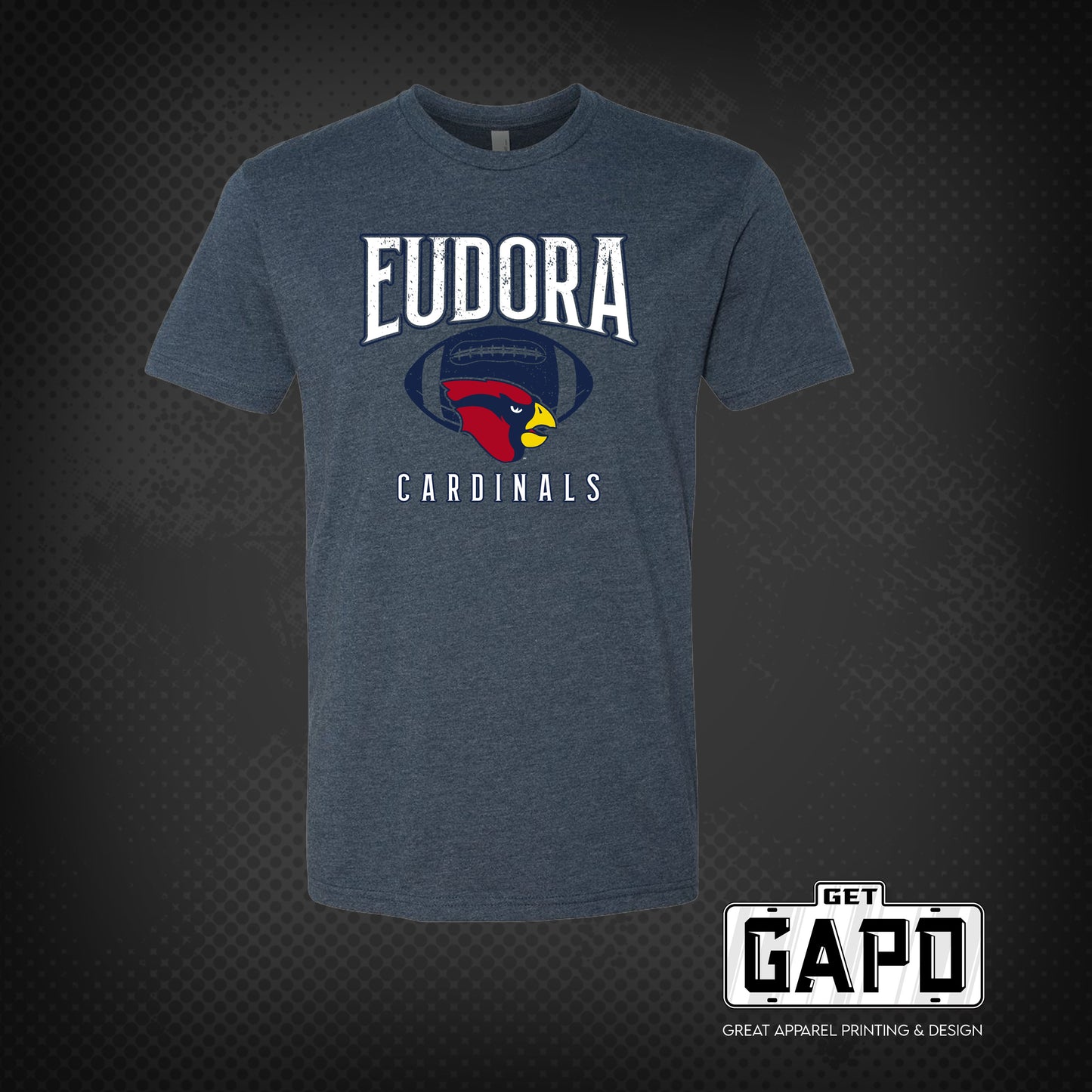 Eudora Cardinals Football T-Shirt