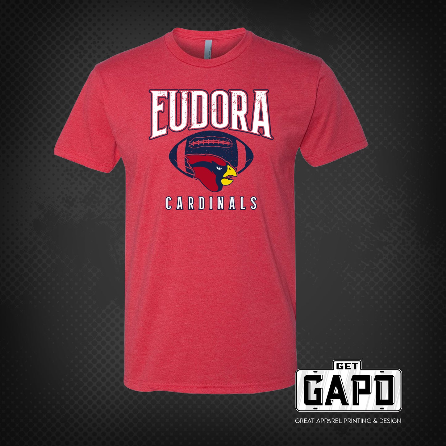 Eudora Cardinals Football T-Shirt