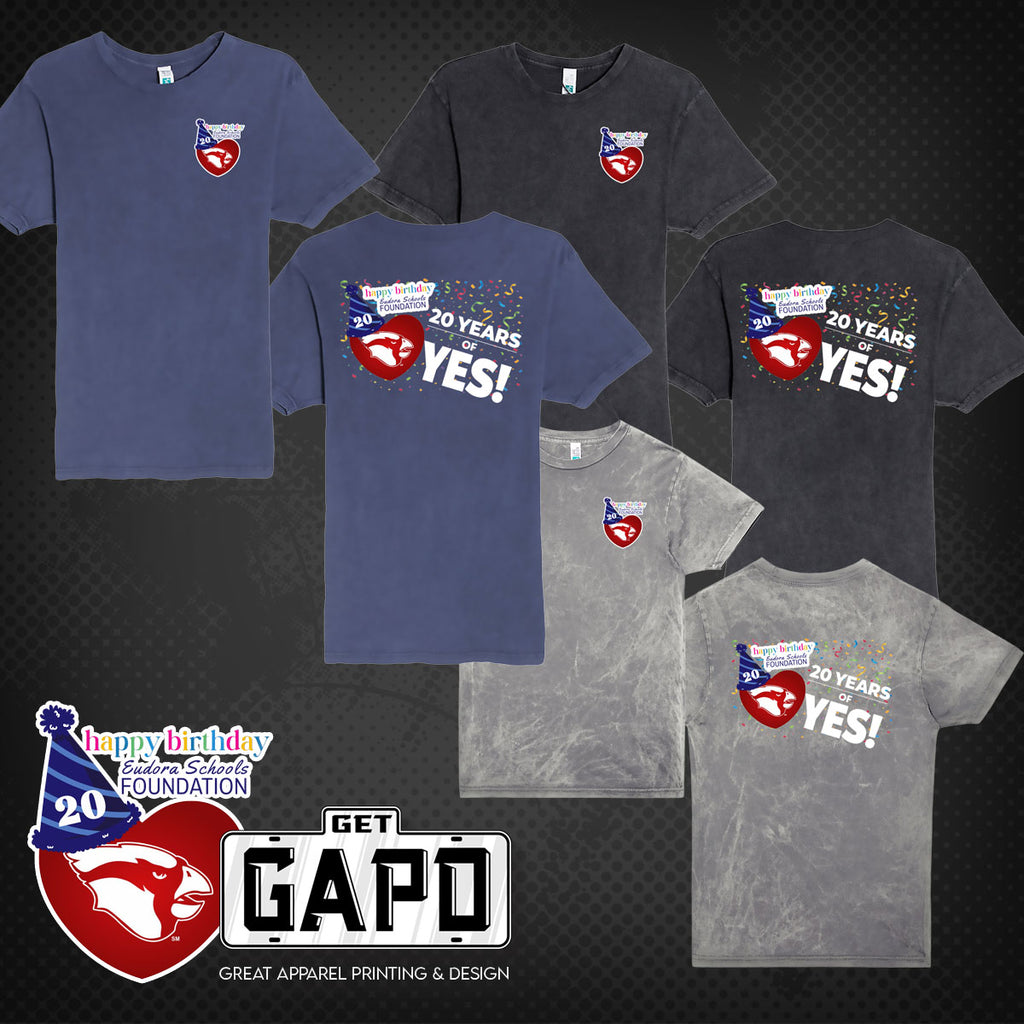 ESF 20 YEARS OF YES VINTAGE TEE