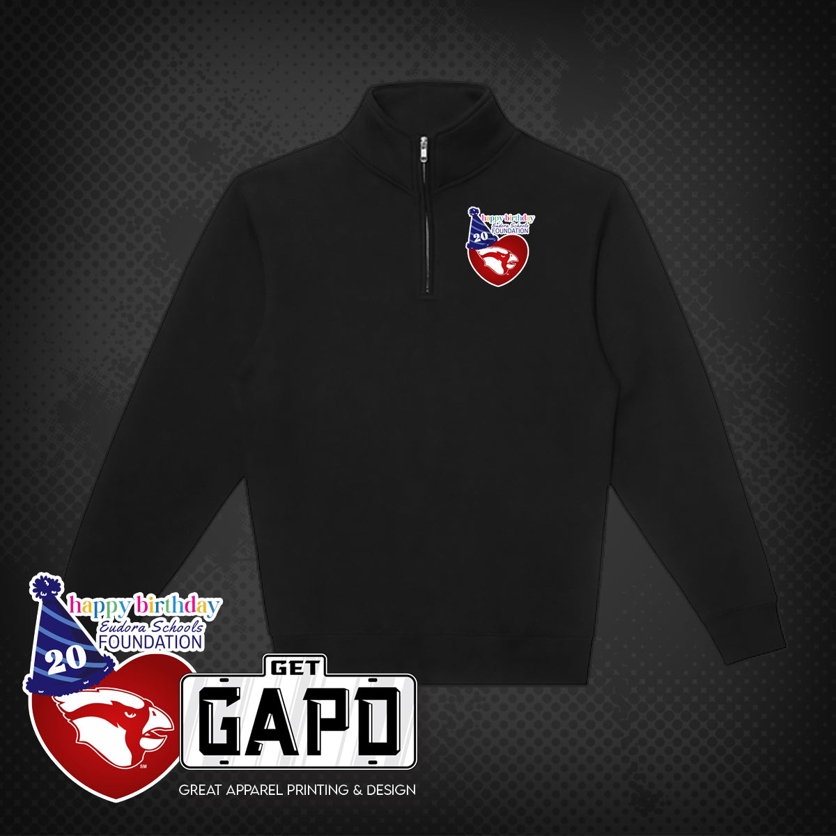ESF 20 YEAR CELEBRATION 1/4 ZIP