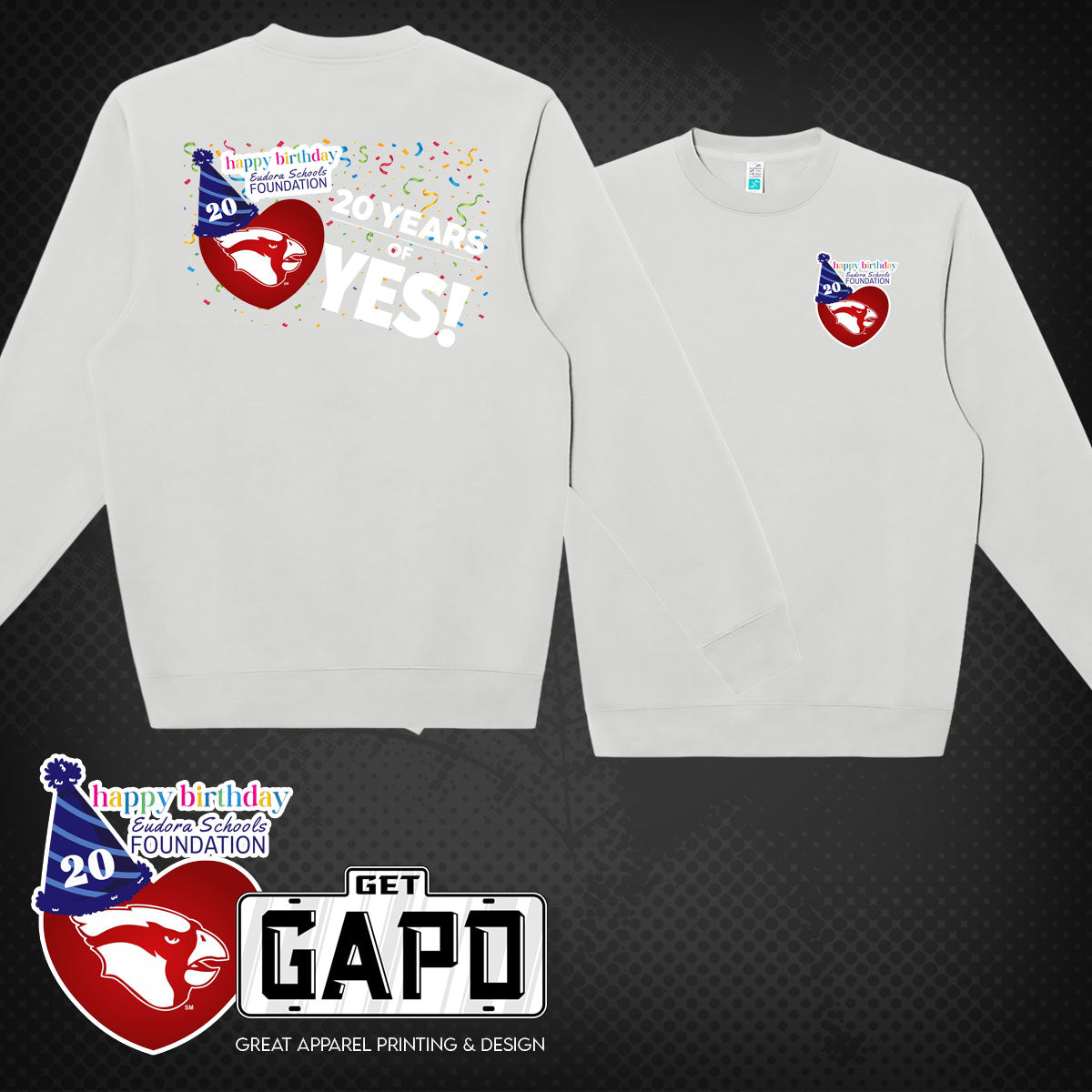 ESF 20 YEARS OF YES CREWNECK SWEATSHIRT