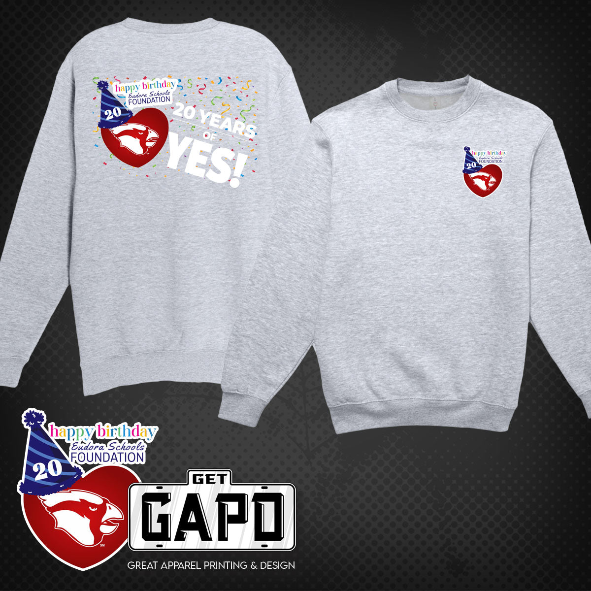 ESF 20 YEARS OF YES CREWNECK SWEATSHIRT