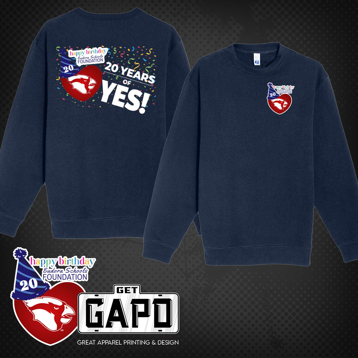 ESF 20 YEARS OF YES CREWNECK SWEATSHIRT