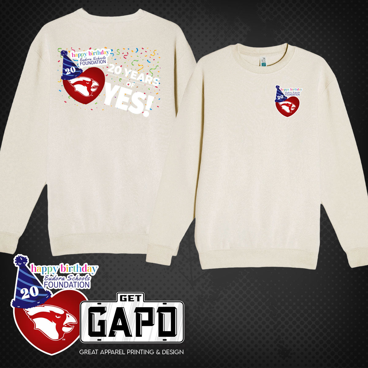 ESF 20 YEARS OF YES CREWNECK SWEATSHIRT
