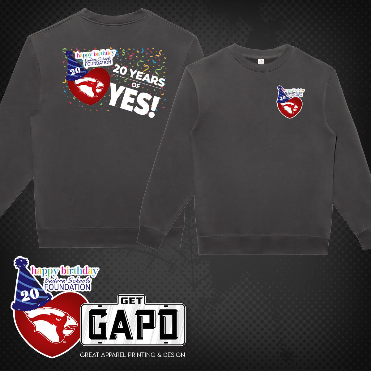 ESF 20 YEARS OF YES CREWNECK SWEATSHIRT