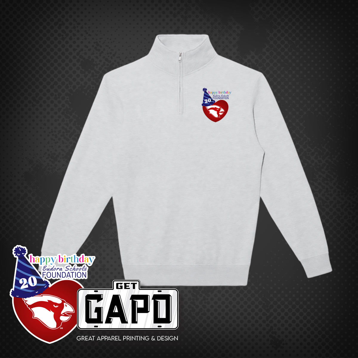 ESF 20 YEAR CELEBRATION 1/4 ZIP