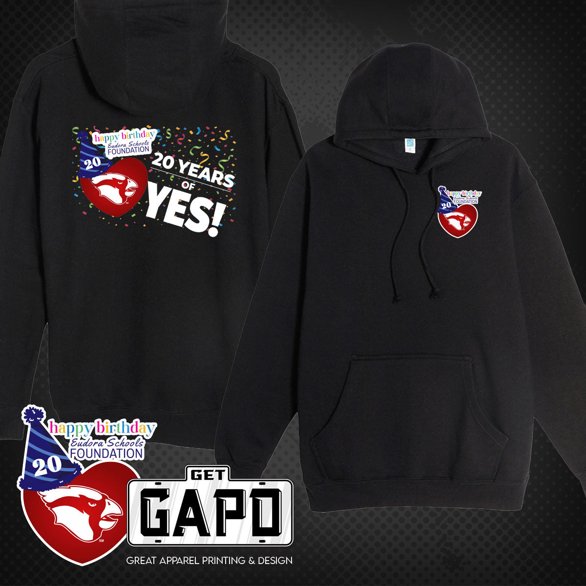 ESF 20 YEARS OF YES HOODIE