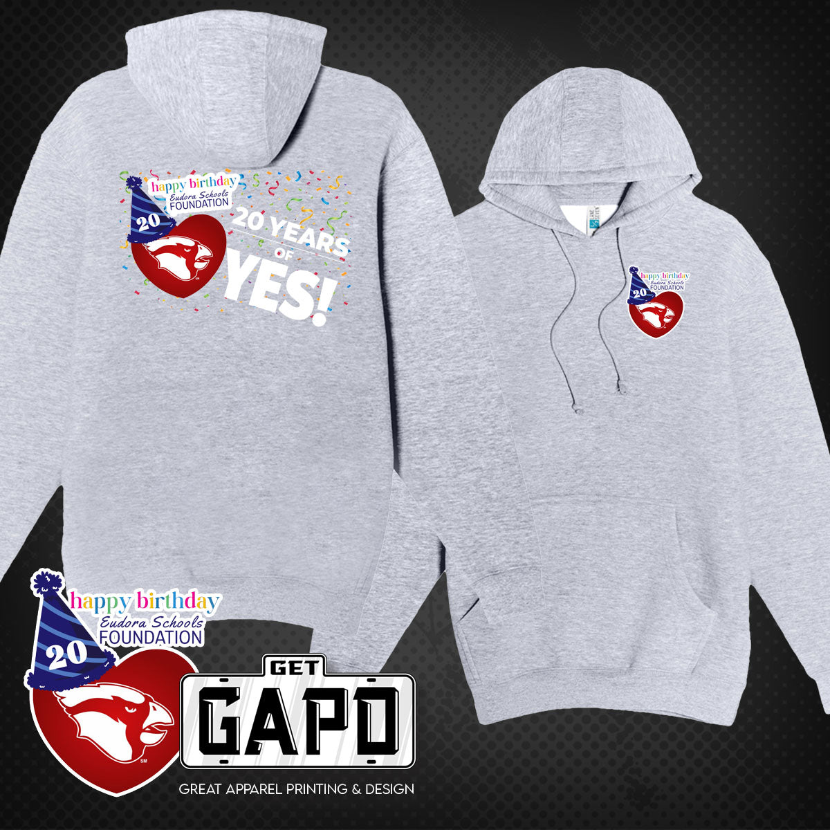 ESF 20 YEARS OF YES HOODIE