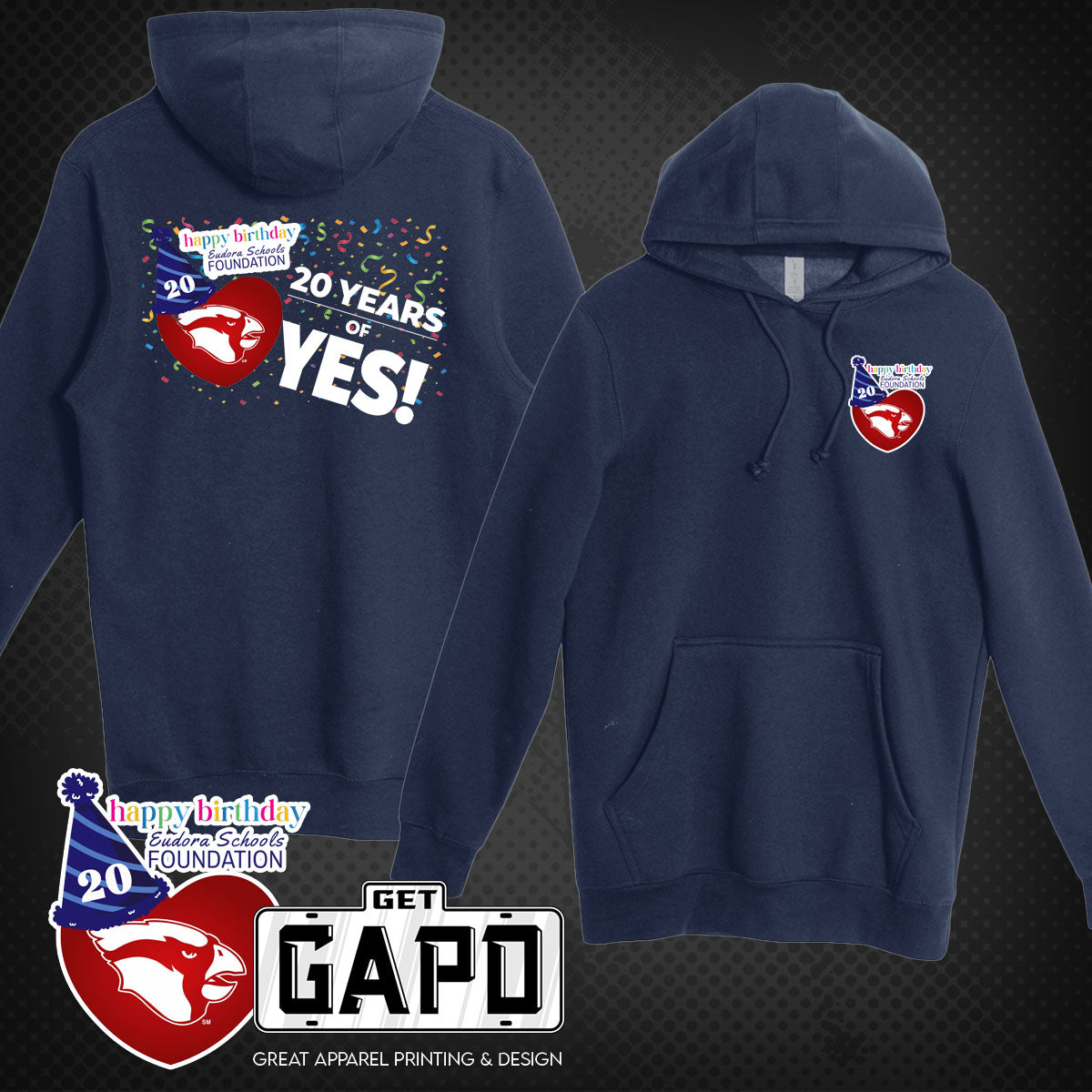 ESF 20 YEARS OF YES HOODIE