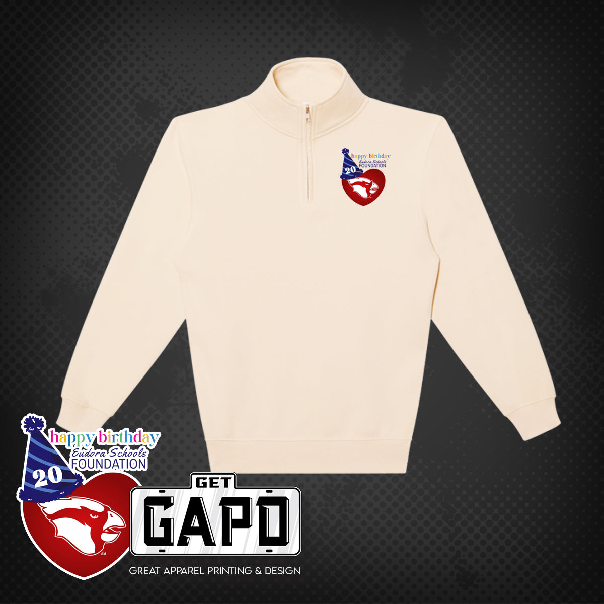 ESF 20 YEAR CELEBRATION 1/4 ZIP
