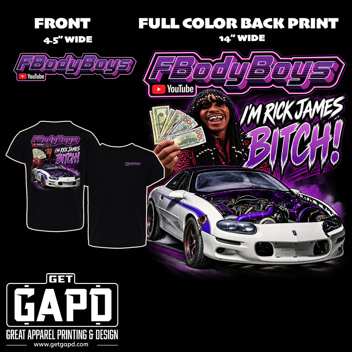 FBODY BOYS RICK JAMES T-SHIRT