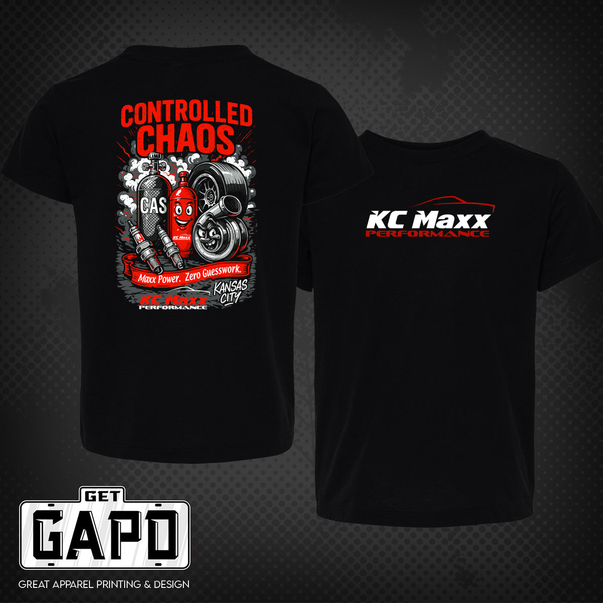 KC MAXX PERFORMANCE CONTROLLED CHAOS T-SHIRT