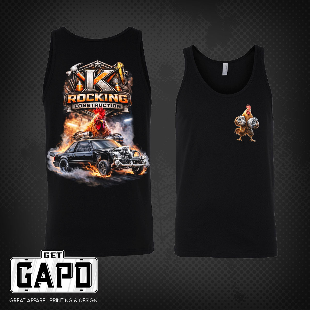 K Rocking Construction Unisex Tank Top