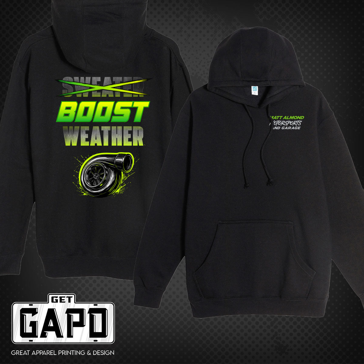 MATT ALMOND MOTORSPORTS HOODIES