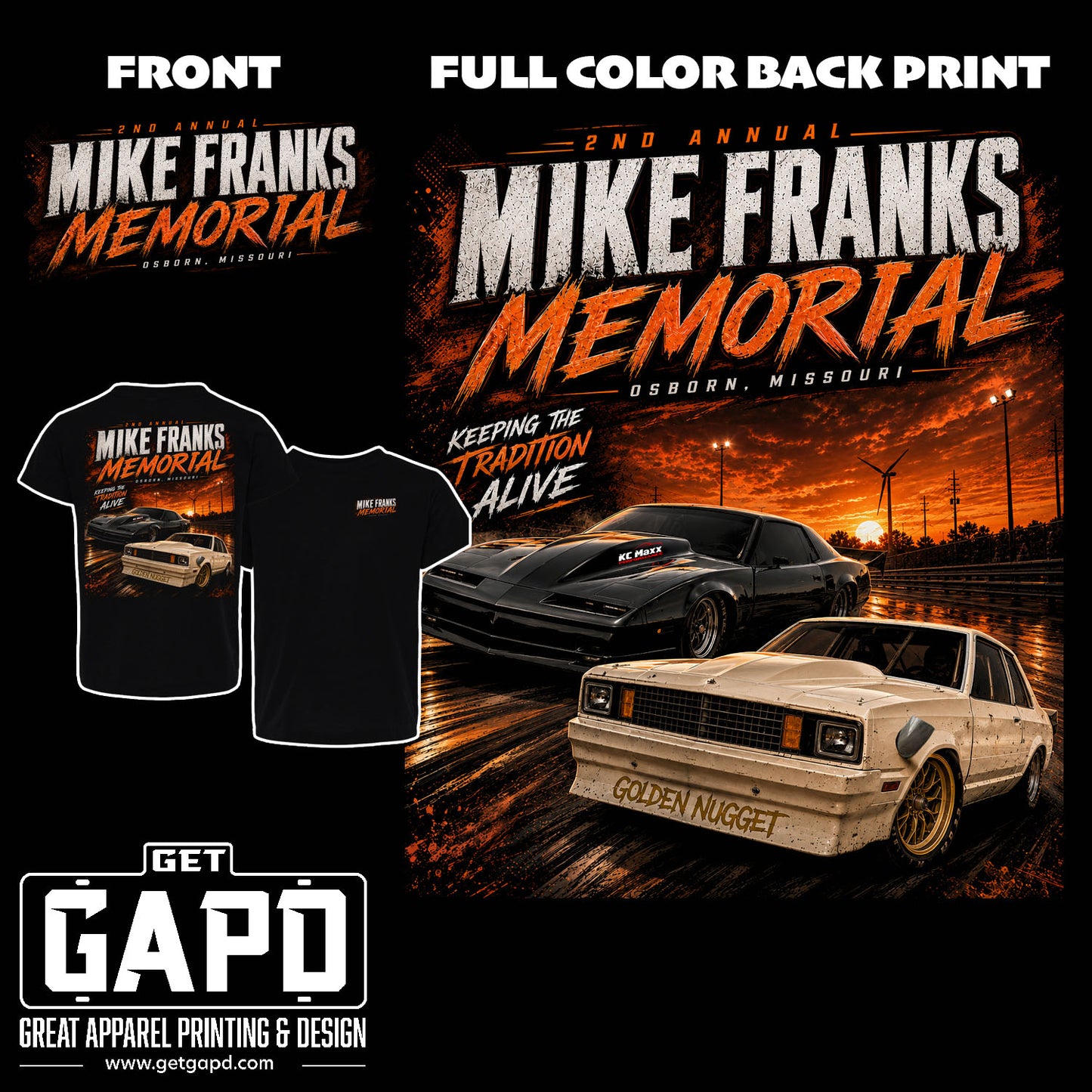 2nd Annual Mike Franks Memorial T-Shirt