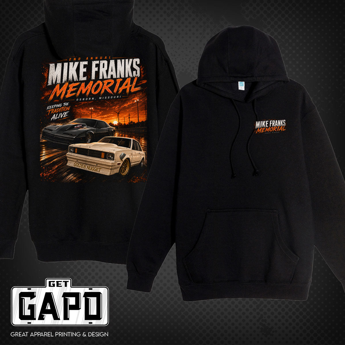 2ND ANNUAL MIKE FRANKS MEMORIAL HOODIE