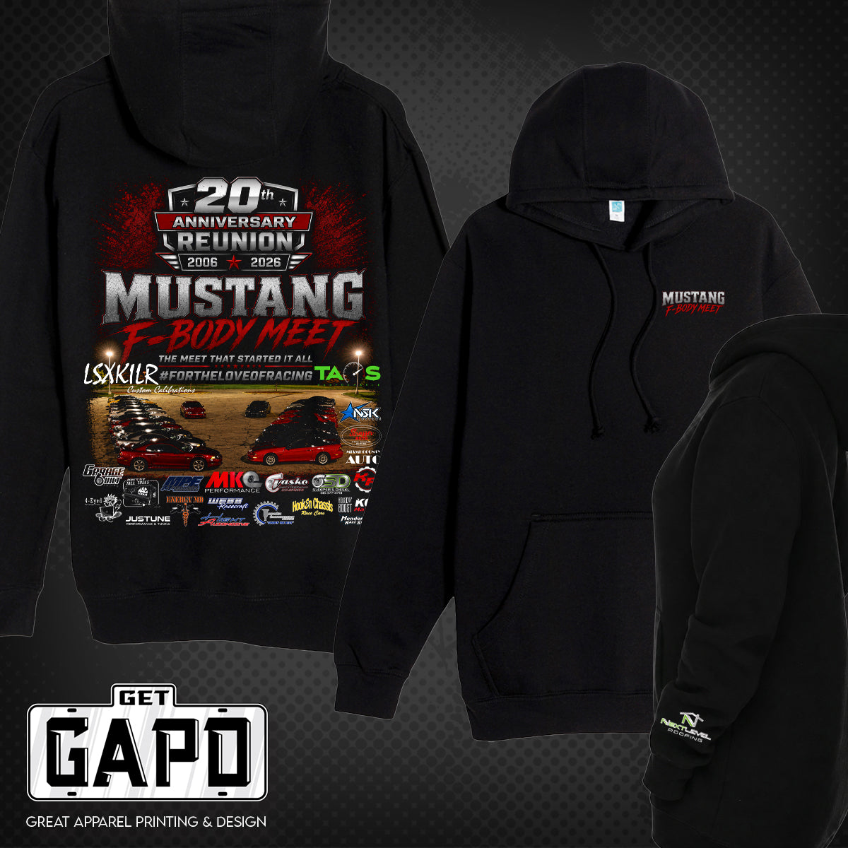 MUSTANG FBODY MEET 20 YEAR REUNION HOODIE