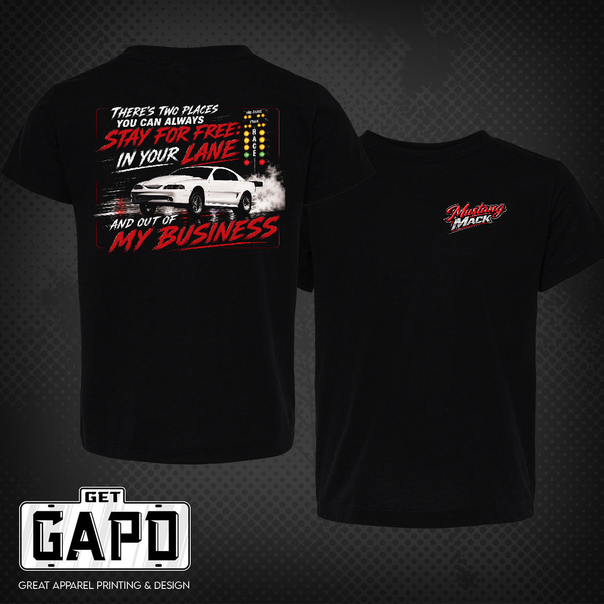 Mustang Mack Stay In Your Lane T-Shirt
