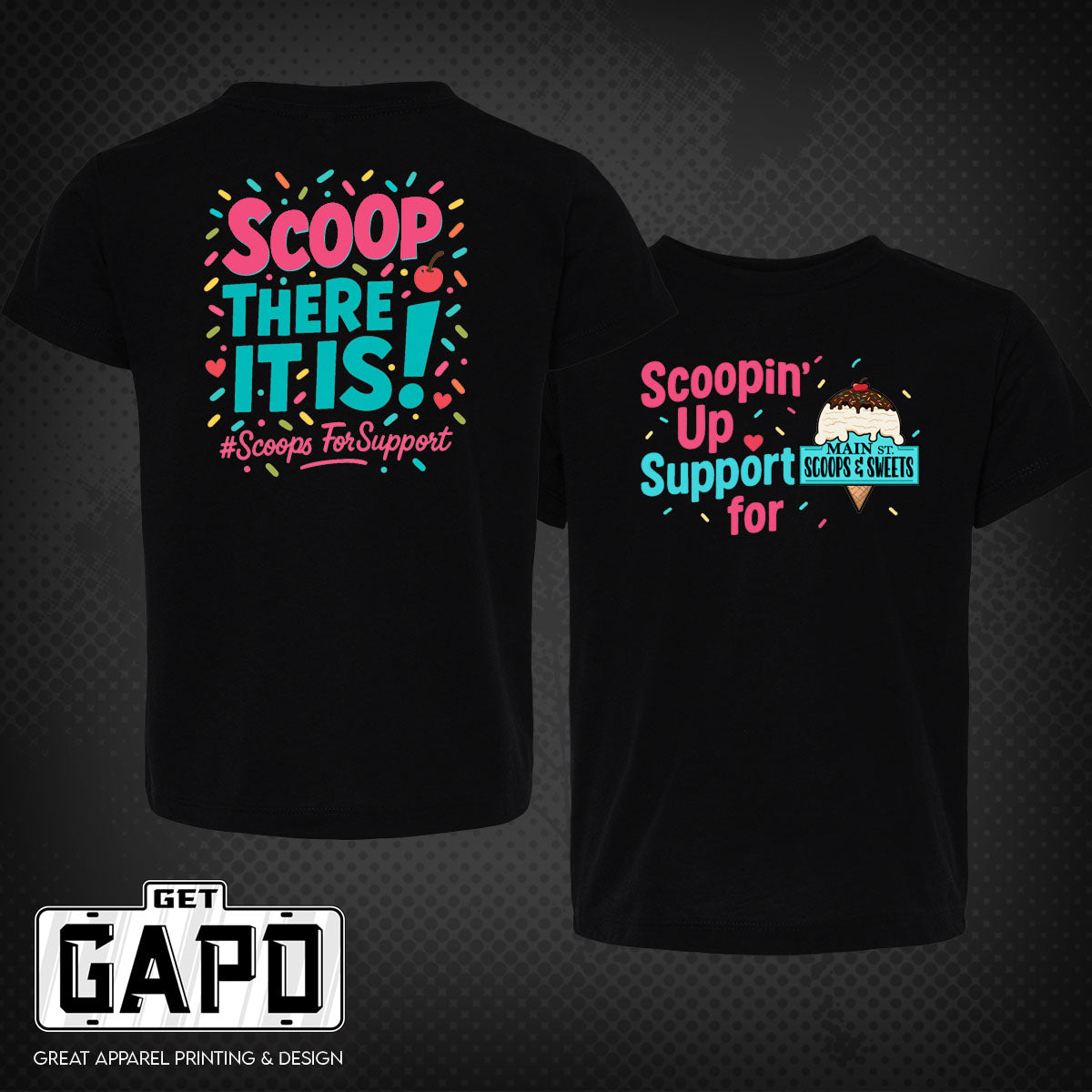 Main Street Scoops For Support T-Shirt