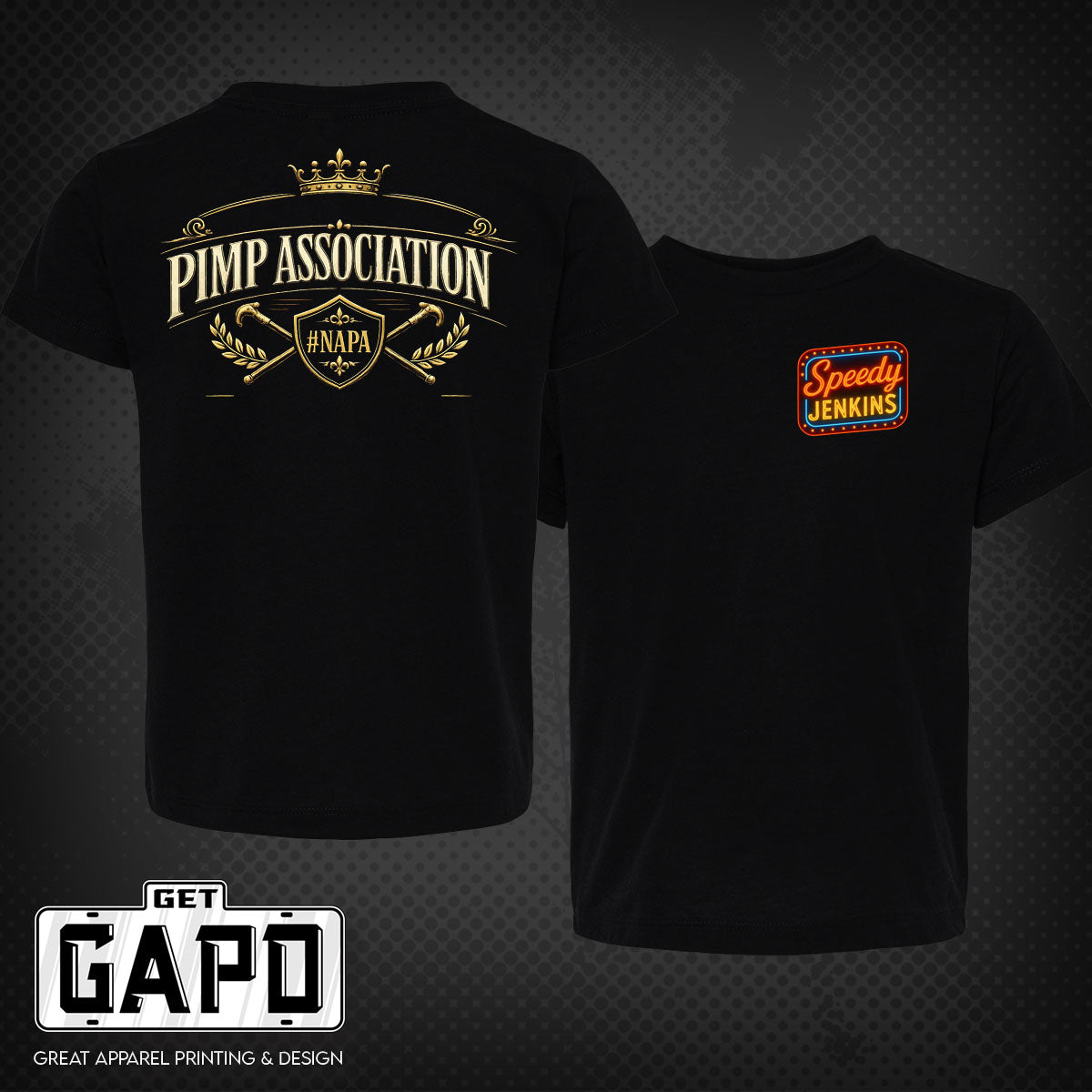 SPEEDY JENKINS PIMP ASSOCIATION T-SHIRT