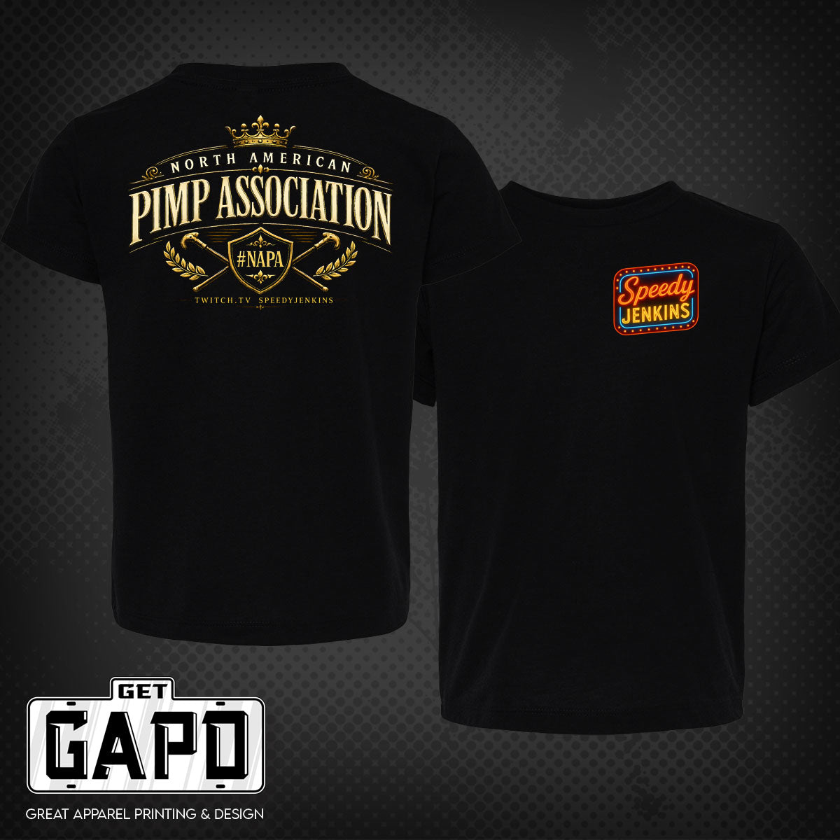 SPEEDY JENKINS PIMP ASSOCIATION T-SHIRT