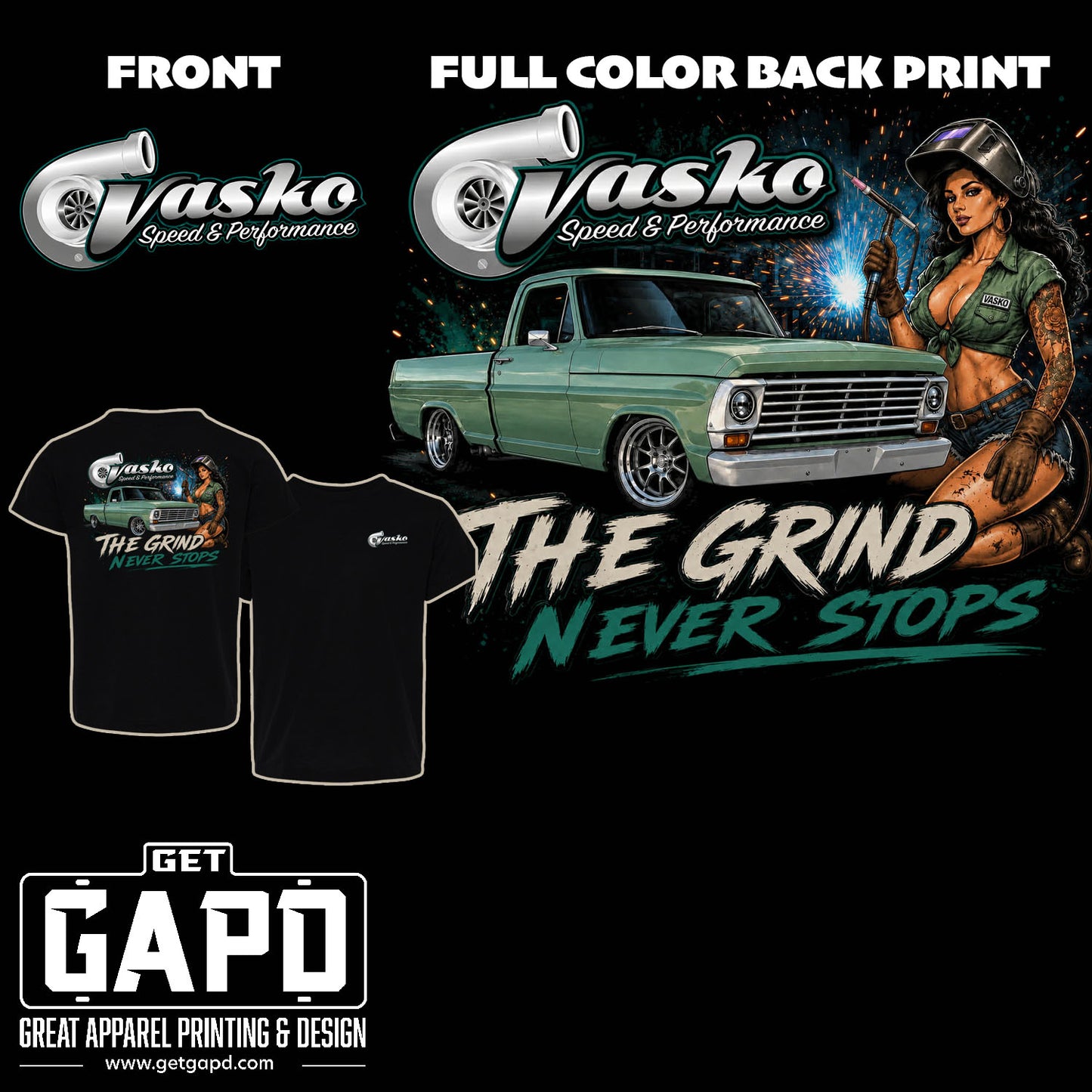 VASKO PERFORMANCE THE GRIND T-SHIRT
