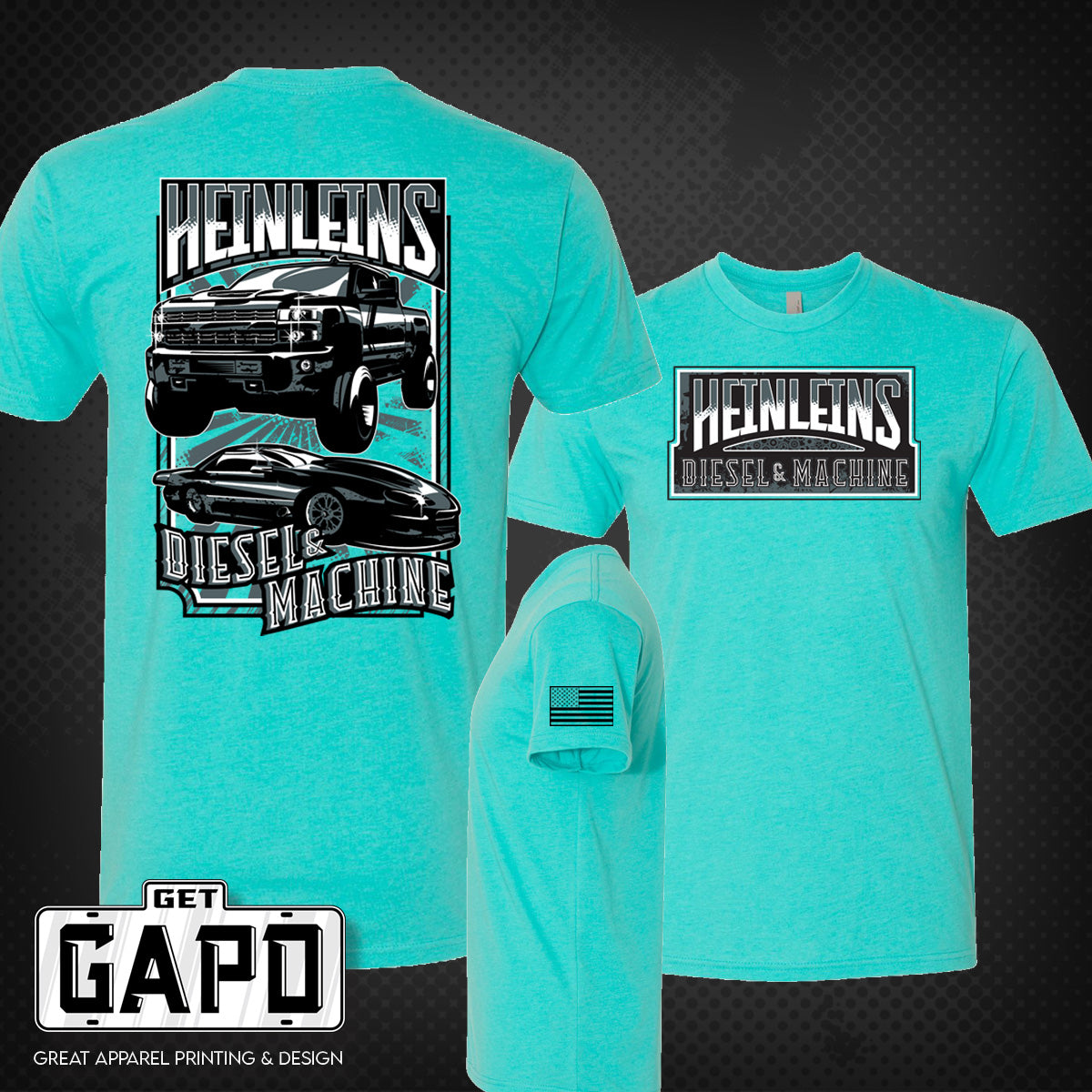 Heinleins youth shirt in Tahiti Blue
