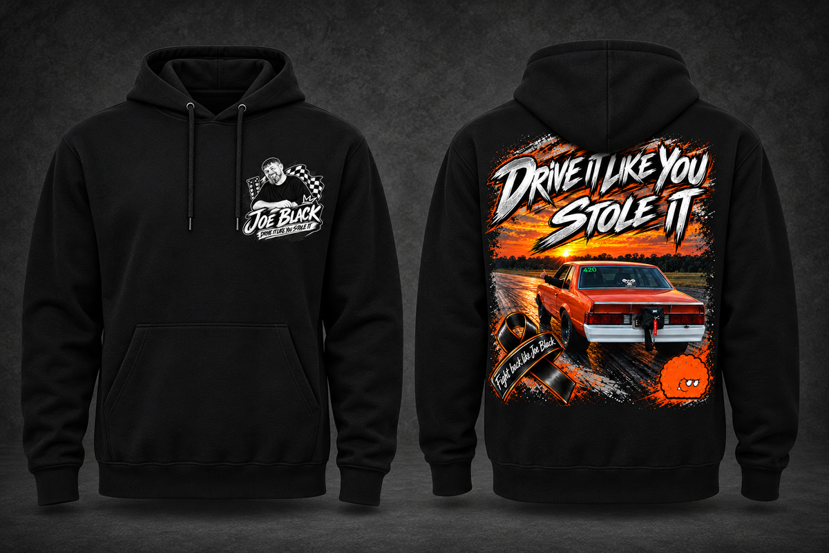 Joe Black Memorial Hoodie front and back mockup